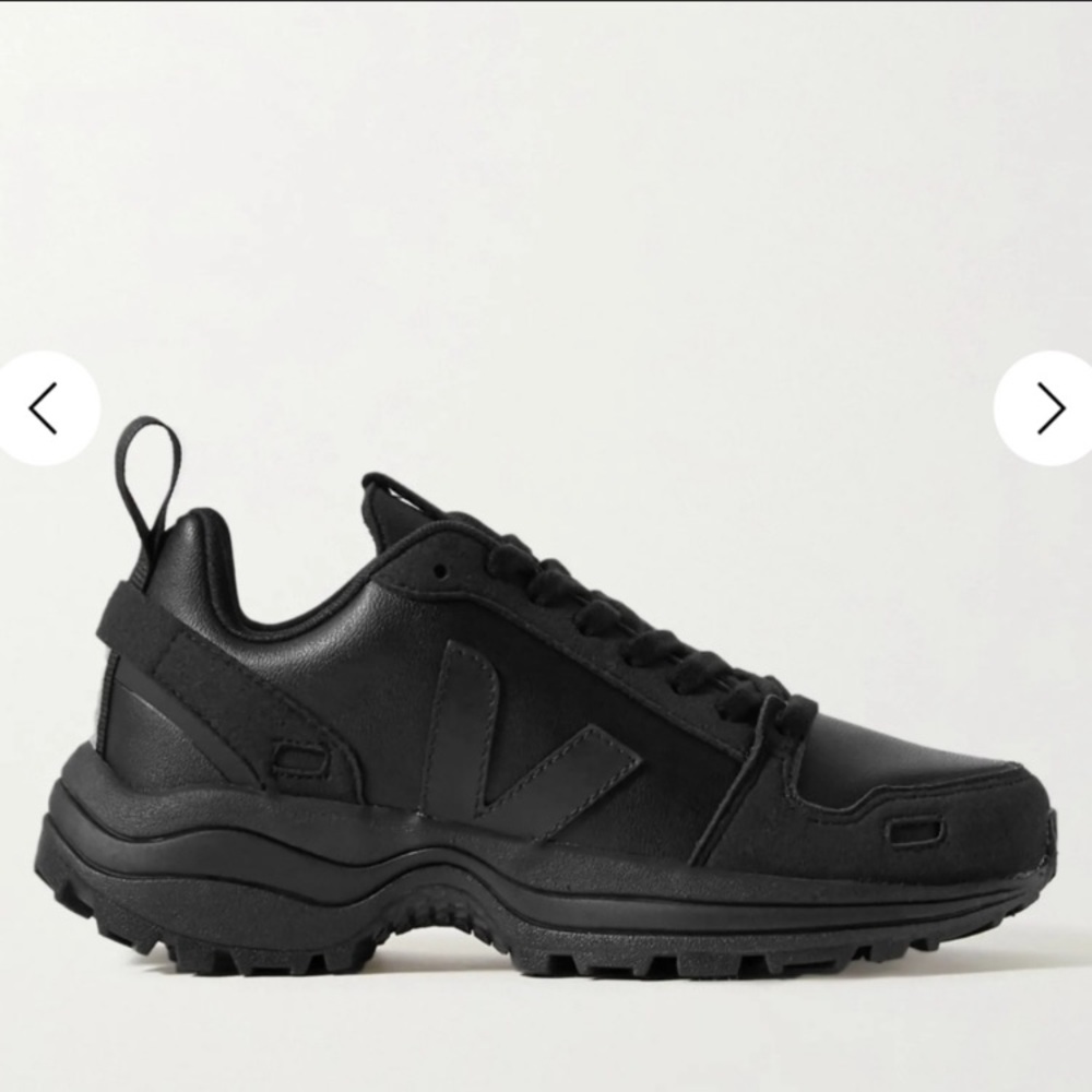 Rick Owens x Veja lace up sneaker black size 37